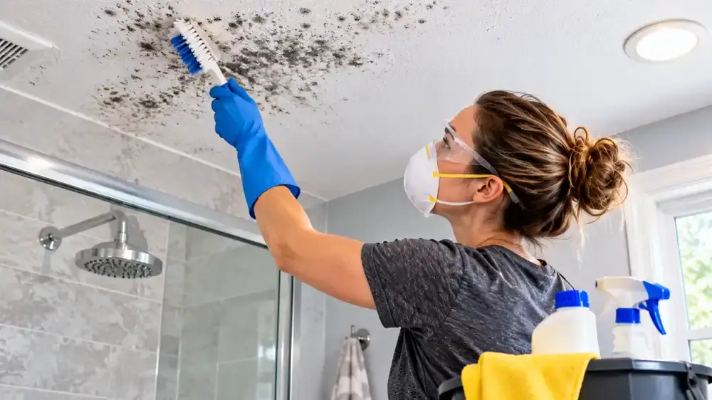 mold on bathroom ceiling