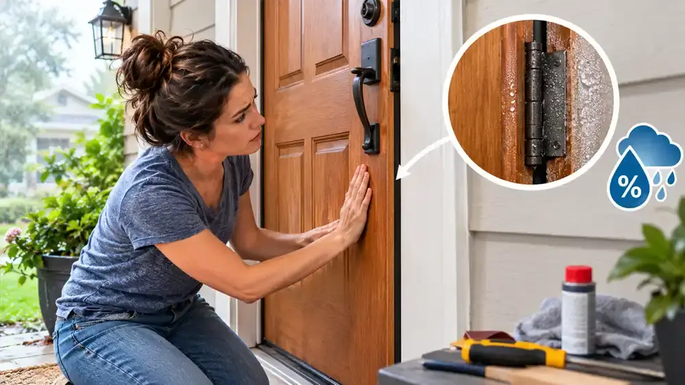 sticking doorway repair